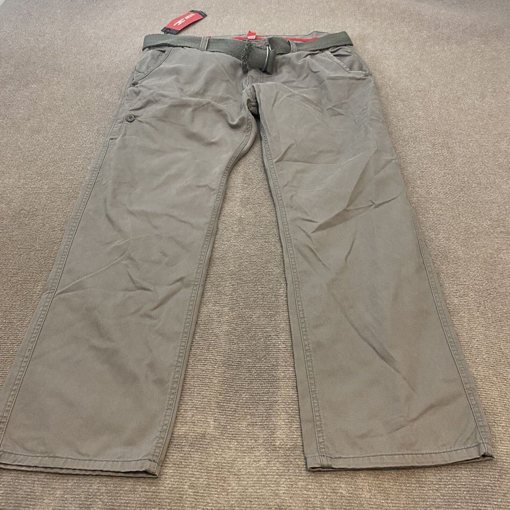 Jordan Craig Pants Mens Size 42x32 Cargo Hip Pocket Charcoal Gray‎ Belted NWT